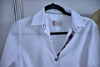 Shirt - Pfeka white and cheetah female shirts