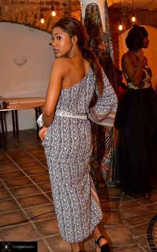 One Arm Nehanda Masvingo Print Dress