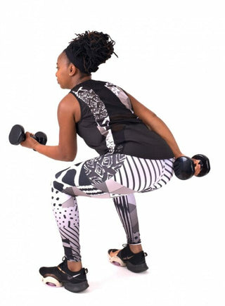 Pfeka African inspired print activewear / gym wear