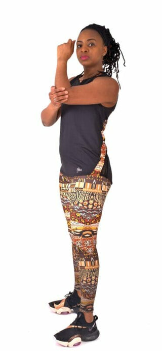 Gym wear -Pfeka African inspired print activewear