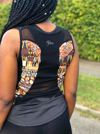 Pfeka African Print Vest
